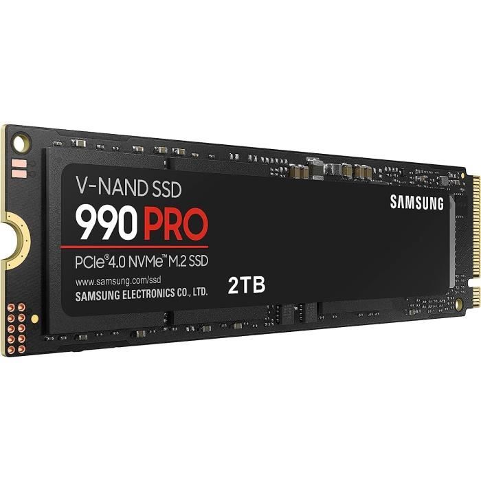 Samsung 990 Pro - Disco rigido SSD - 2 TB - PCIEGEN4.0 X4 - NVME2.0 - M.2 2280