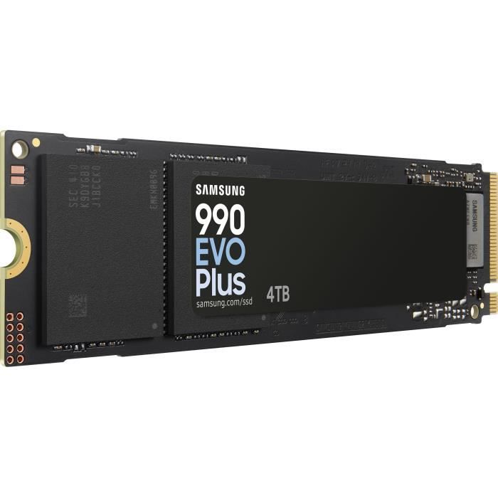 SSD interno - SAMSUNG - 990 EVO Plus 4TB - NVMe M.2 PCIe 4.0x4 - Velocità di lettura fino a 7250 MB/s