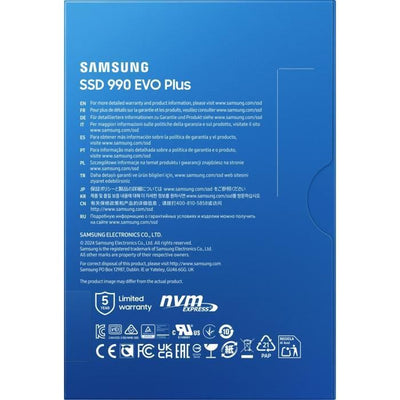 SSD interno - SAMSUNG - 990 EVO Plus 1 TB - NVMe M.2 PCIe 4.0x4 - Velocità di lettura fino a 7.150 MB/s