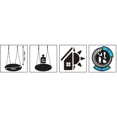 Altalena - SCHILDKRT - Nido di uccello 90 cm