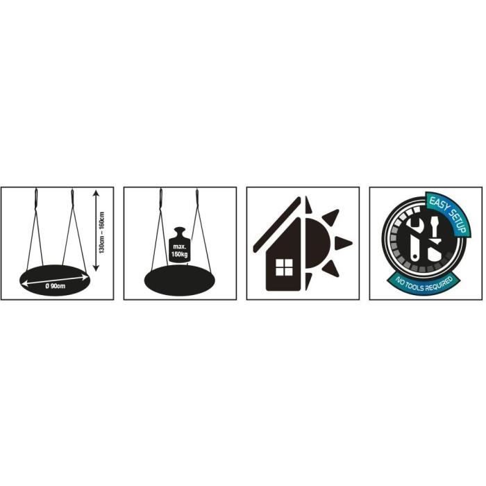 Altalena - SCHILDKRT - Nido di uccello 90 cm