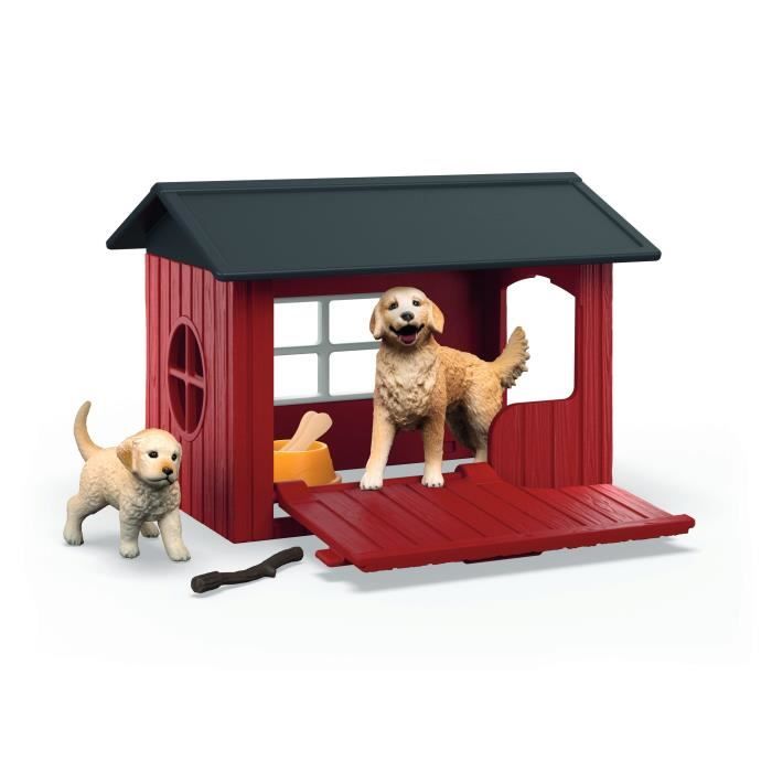 Cuccia per cani con Golden Retriever, SCHLEICH 42722 Farm World, dai 4 anni