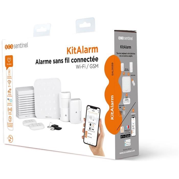 Allarme senza fili connesso Wi-Fi e GSM 4G - KitAlarm - SCS SENTINEL