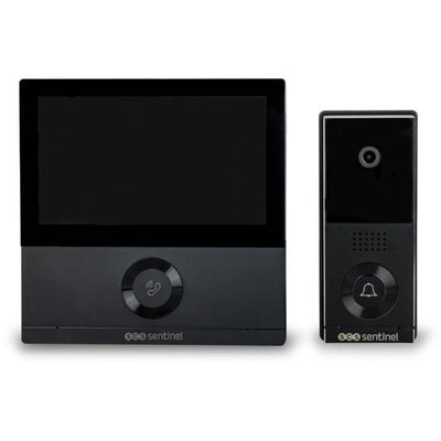 Videocitofono cablato connesso - SCS SENTINEL - VisioWifi - Visione notturna - Nero