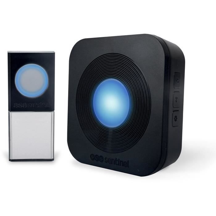 Campanello wireless - SCS SENTINEL - 200 metri - SimplyBell - Nero