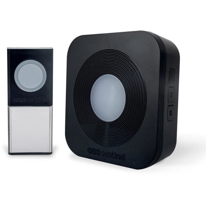 Campanello wireless - SCS SENTINEL - 200 metri - SimplyBell - Nero