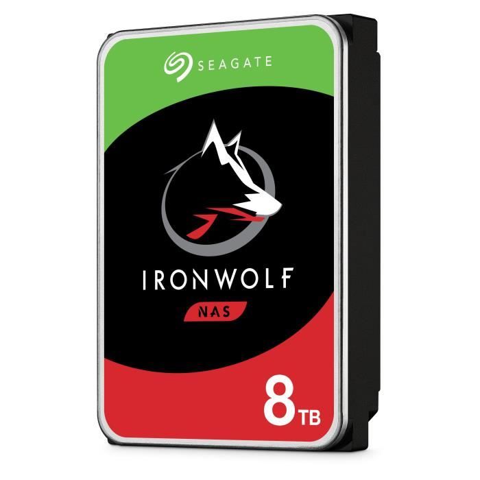 Disco rigido SEAGATE IronWolf ST8000VN004 - 3,5 interni - 8 TB - SATA (SATA / 600) - 7200 rpm - Buffer 256 MB