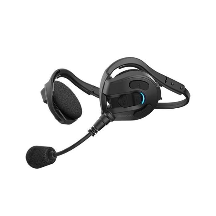 Cuffie con microfono stereo - SENA - Rete espandibile - Bluetooth - Durata della batteria 10 ore - Portata da 400 a 1600 m - USB-C - Nero