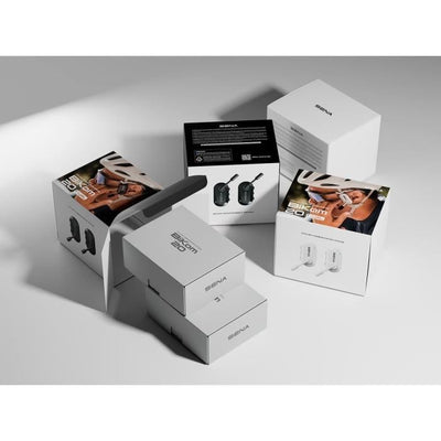 Cuffie - SENA - Bikom 20 duo - Bluetooth - Microfono - Portata 800 m - Durata della batteria 7 ore - USB-C - x 2 - Nero