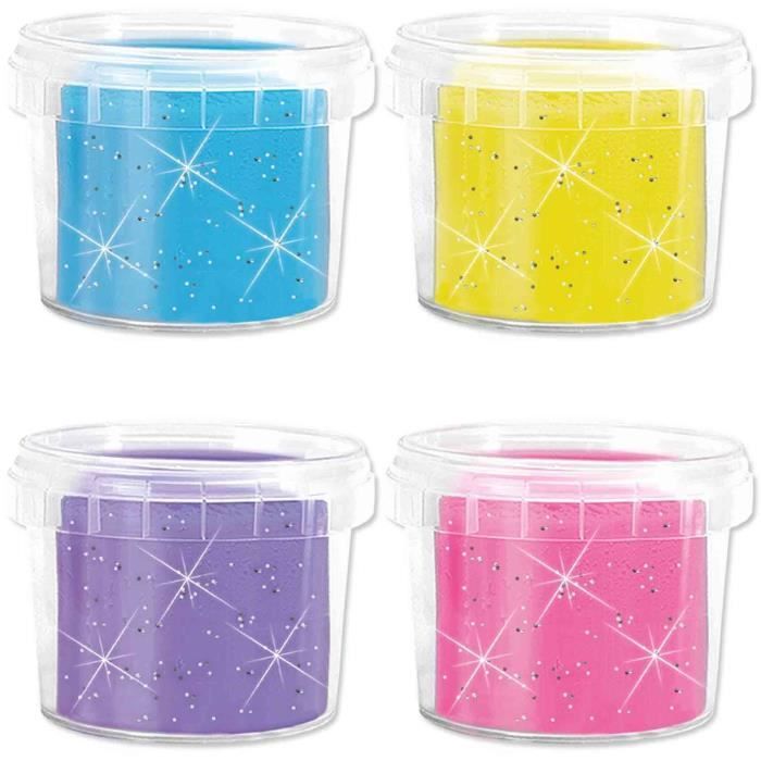 Argilla da modellare Feel Good - Glittering (4x90gr) - SES CREATIVE