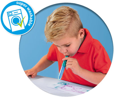 Blow Airbrush Thought - Magic Color Change