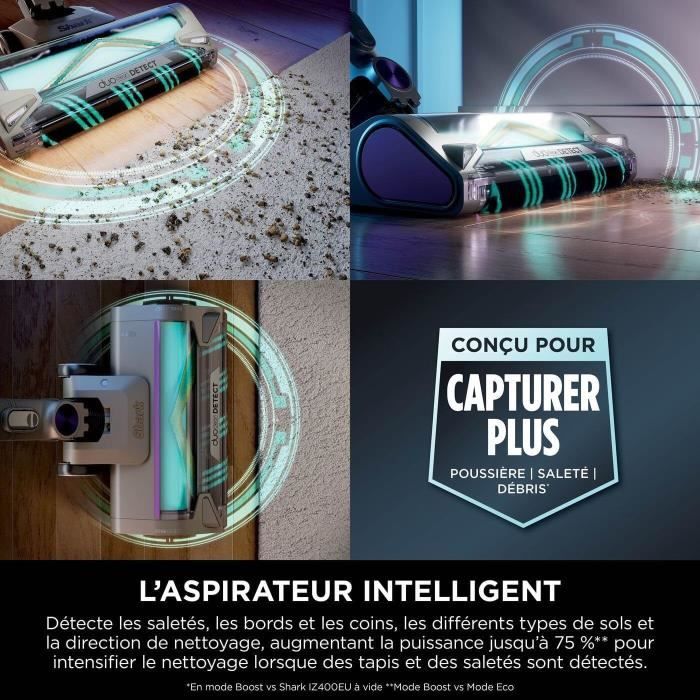 Aspirapolvere elettrico Shark Power Detect IP3251EUT - Base autosvuotante - 2L - Durata della batteria 70 min