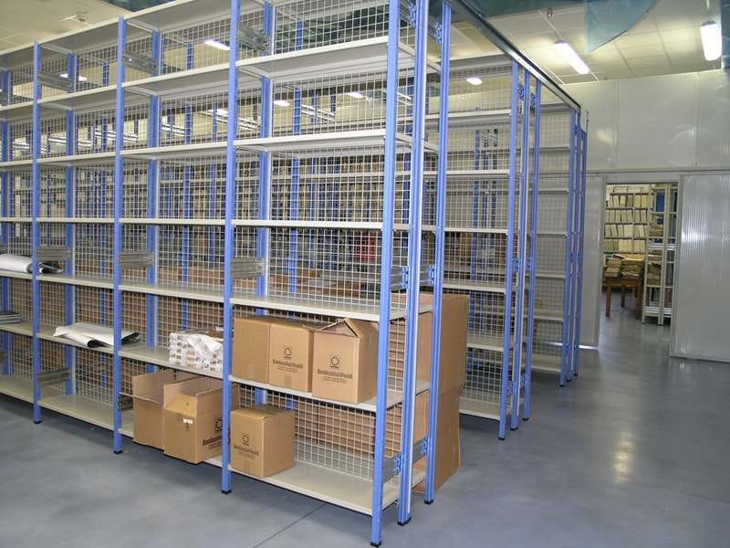 Scaffalatura metallica da magazzino Verniciata cm. 100x50x300h