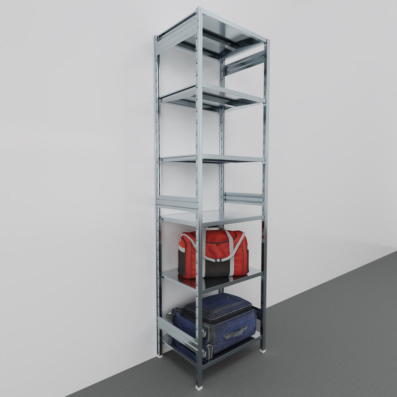 SCAFFALATURA metallica da magazzino Zincata cm. 80x60x300h