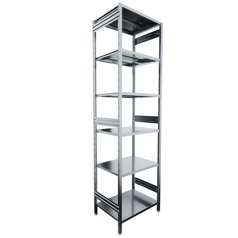 SCAFFALATURA metallica da magazzino Zincata cm. 80x60x300h