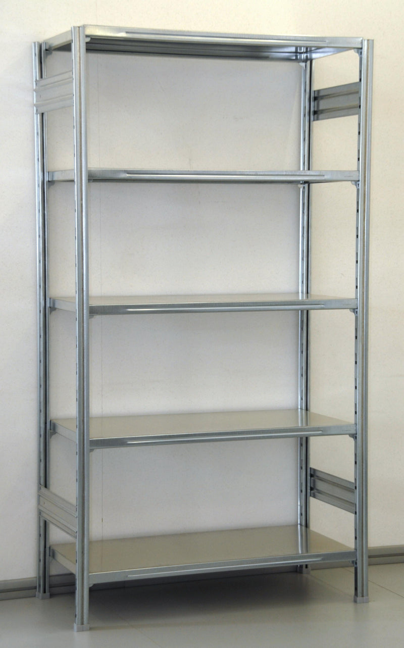 SCAFFALATURA metallica da magazzino Zincata cm. 80x60x300h