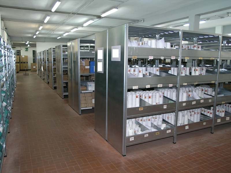 SCAFFALATURA metallica da magazzino Zincata cm. 80x60x300h