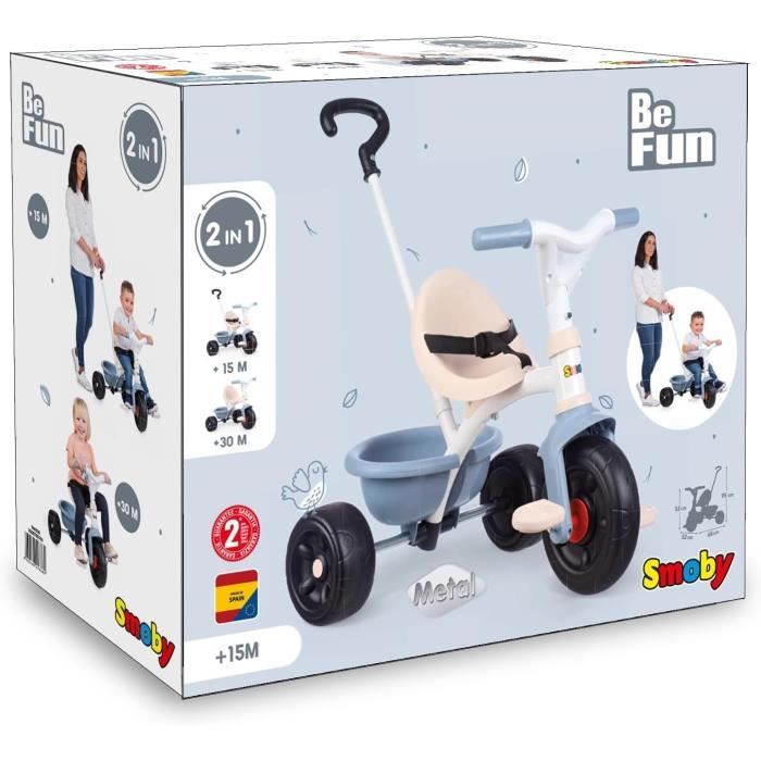 Bambini evolutivi del triciclo Smoby Sii divertente - Struttura in metallo - Blu