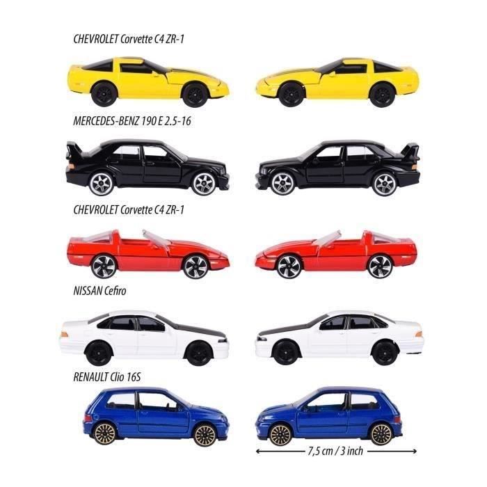 Confezione da 5 macchinine a ruota libera Majorette Youngster anni &