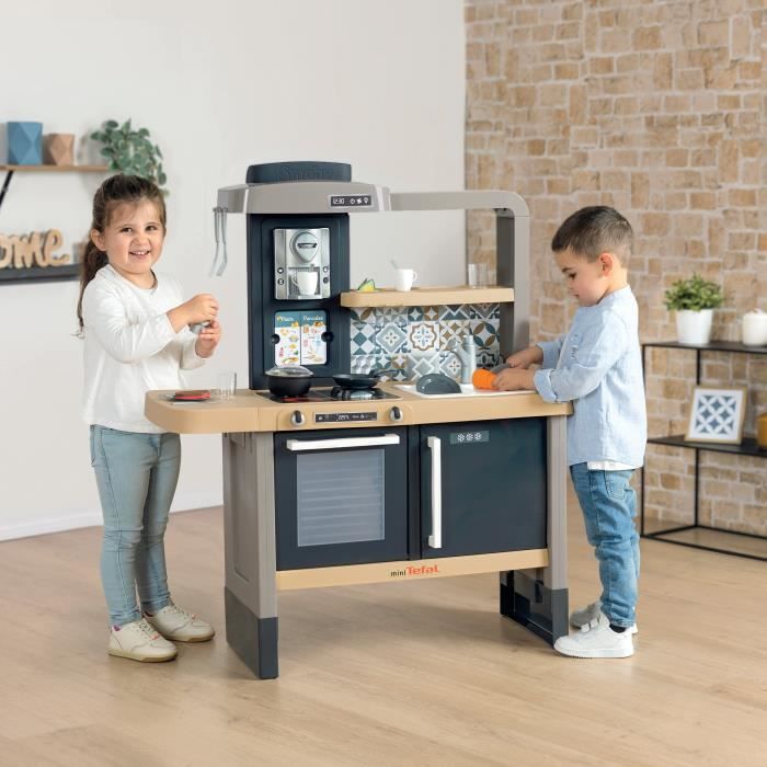 Cucina scalabile Smoby Tefal - Per bambini dai 3 anni - Con zoccoli rimovibili - 31 accessori inclusi