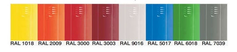 Armadio casellario porta smartphone con 30 vani colorati cm. 90x35x175h