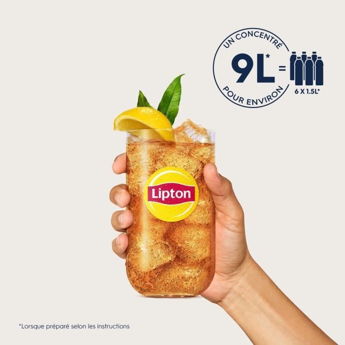 Concentrati SODASTREAM - Confezione da 6 concentrati Lipton Ice Tea - Fino a 54 litri di bevande - 440 ml