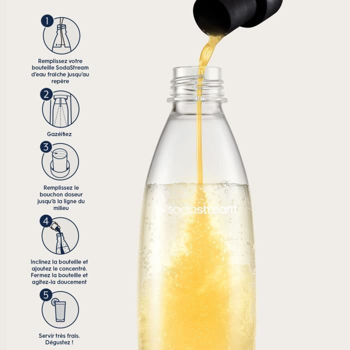 Concentrati SODASTREAM - Confezione da 6 Concentrati di Limone Senza Zucchero - Fino a 54L di Bevande - 440 ml