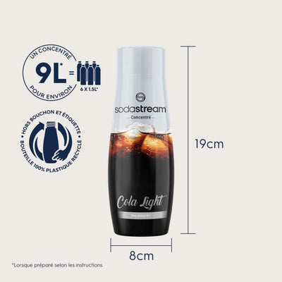 Concentrati SODASTREAM - Confezione da 6 Concentrati Cola Light - Fino a 54L di bevande - 440 ml