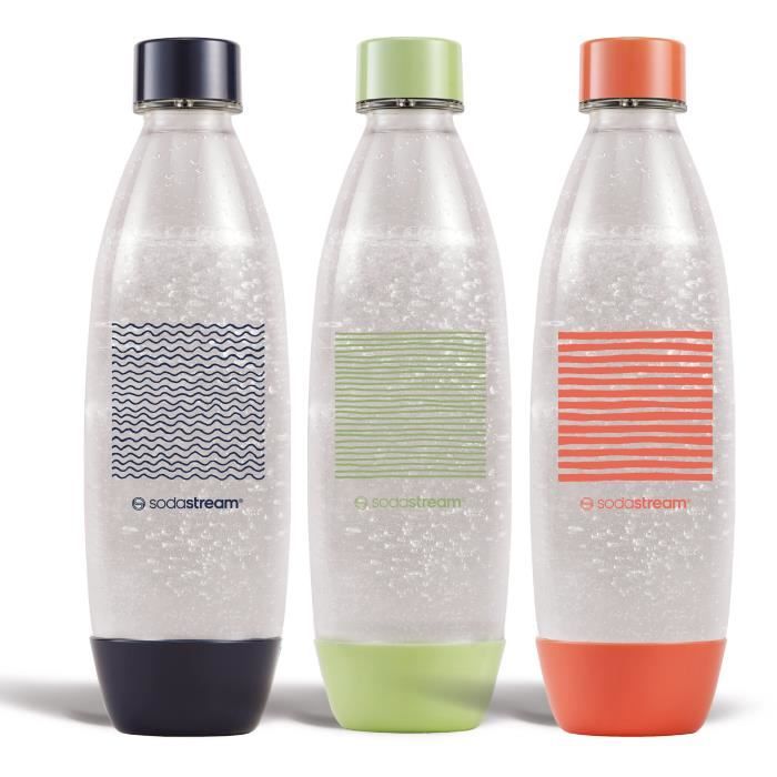 Bottiglie SODASTREAM - Fuse Limited Edition - Confezione da 3 bottiglie da 1L - Senza PFAS