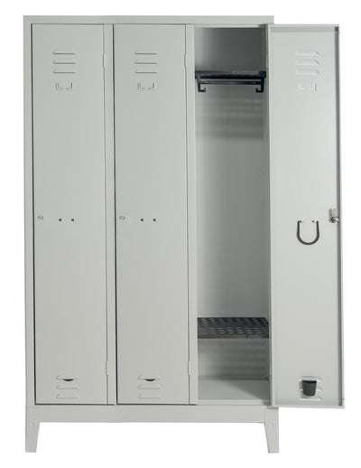 Armadietto per spogliatoio a 3 posti cm. 101x33x180h