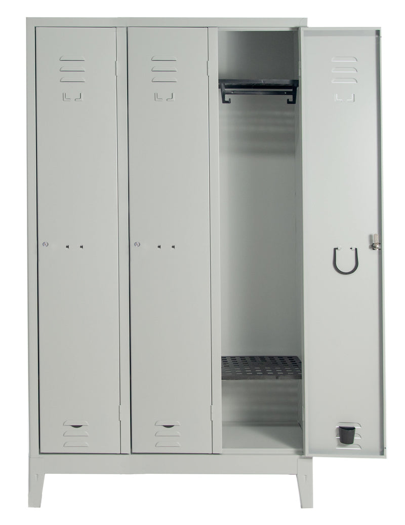 Armadietto per spogliatoio a 3 posti cm. 101x33x180h