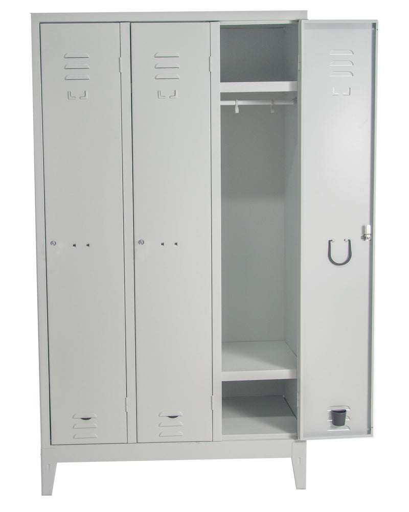 Armadio spogliatoio con 3 vani cm. 101x50x180h