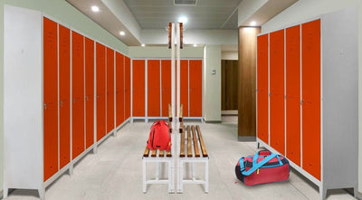 Armadio spogliatoio con tramezza interna a 2 posti cm. 69x50x180h