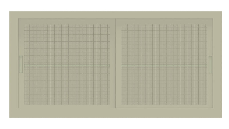 Armadio basso sopralzo da ufficio con ante scorrevoli in rete di metallo cm. 180x60x90H