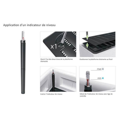 Bac fiori rett. antracite