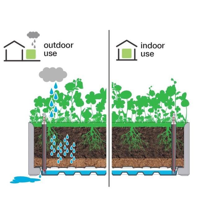 Bac fiori rett. antracite