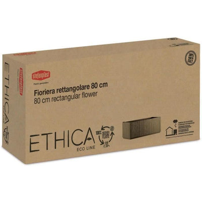 Fioriera Ethica rettangolare 80 cm grafite