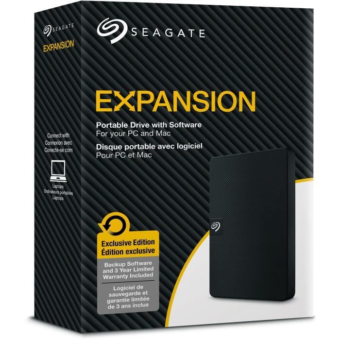 Disco rigido esterno - SEAGATE - Portatile di espansione - 4 TB - USB 3.0 (STKM4000040)