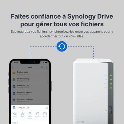 Server NAS - SYNOLOGY - DS223J - 2 alloggiamenti