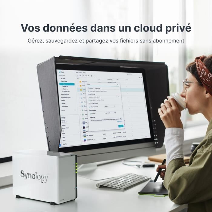 Server NAS - SYNOLOGY - DS223J - 2 alloggiamenti