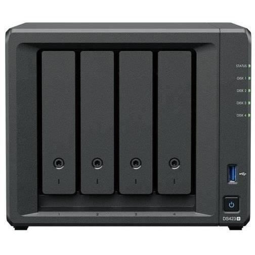 Desktop NAS Synology - 4 Bays - Quad Core - 1,4 GHz - 2 GB di RAM