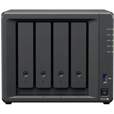 Desktop NAS Synology - 4 Bays - Quad Core - 1,4 GHz - 2 GB di RAM