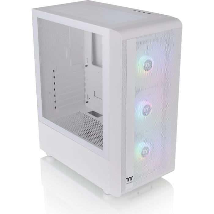 Case PC Mid Tower senza alimentatore - THERMALTAKE S200 TG ARGB (Bianco) - ATX/Micro ATX - 3x120mm A-RGB - USB 3.0/2.0 - Vetro temperato