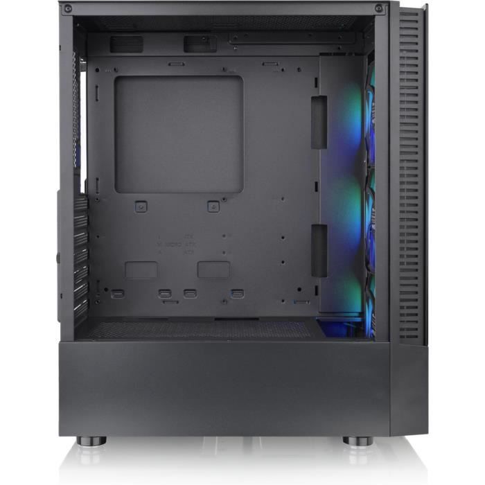 Case PC Mid Tower senza alimentatore - THERMALTAKE View 200 TG ARGB (Nero) - ATX/Micro ATX - 3x120mm A-RGB - USB 3.0/2.0 - Vetro temperato