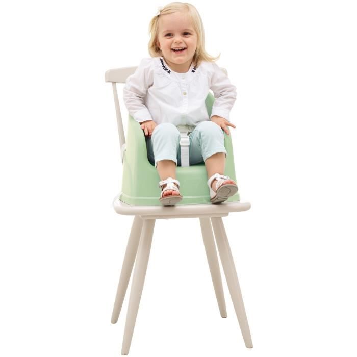 Booster di Thermobaby Tudi Chair - da 6 a 36 mesi - cablaggio di sicurezza a 3 punti - Céladon Green