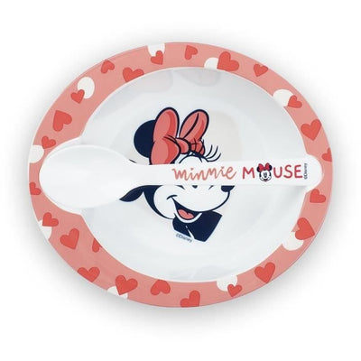 Confezione pappa THERMOBABY MINNIE 1a età - 1 stuzzicadenti + 1 ciotola + 1 tazza con manico + 2 cucchiai