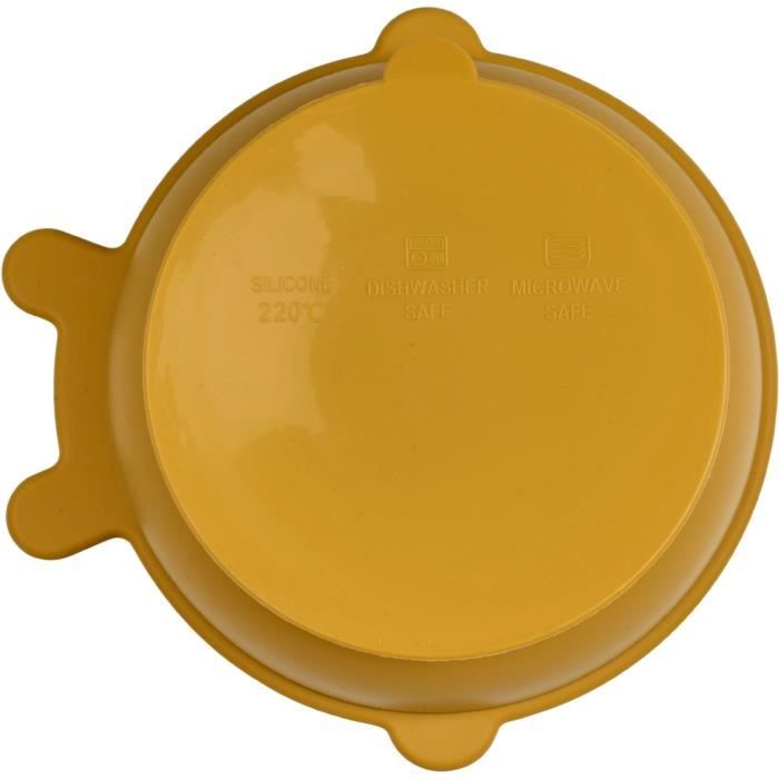 Bacinella - THERMOBABY - Silicone - Giallo Miele, antiscivolo e infrangibile