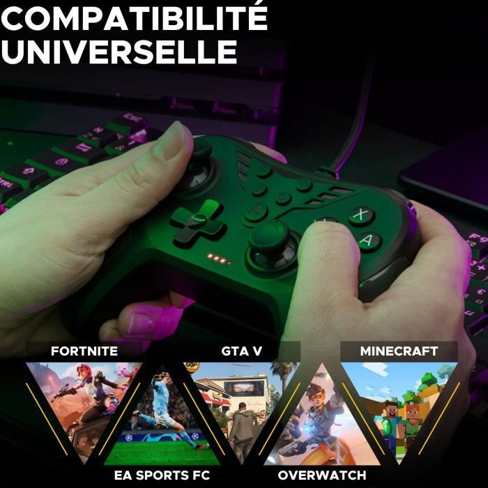 Controller per videogiochi - THE G-LAB - K-PAD HELIUM - Cablato - PC e PS - Nero