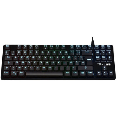 Tastiera da gioco - G-Lab - KEYZ PLATI. TKL - Formato TKL - Meccanico (interruttore rosso) - Basso profilo - RGB - Nero