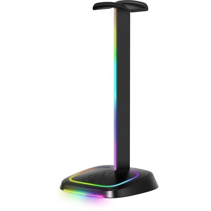 Supporto per cuffie da gioco - The G-Lab - K-STAND-NEON RGB - Cablato - Illuminazione RGB - Nero